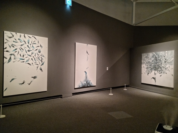 엑스포아트갤러리가 올해 첫 기획전시로 김미순 작가의 수묵 작품 전을 열었다.
