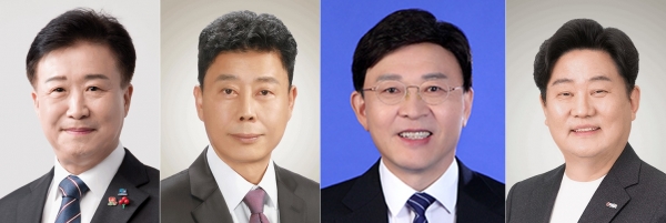 오는 20일 여수시장 후보자들이 참여하는 정책토론회가 열린다.  정기명, 신용운, 김현철, 임영찬 후보.